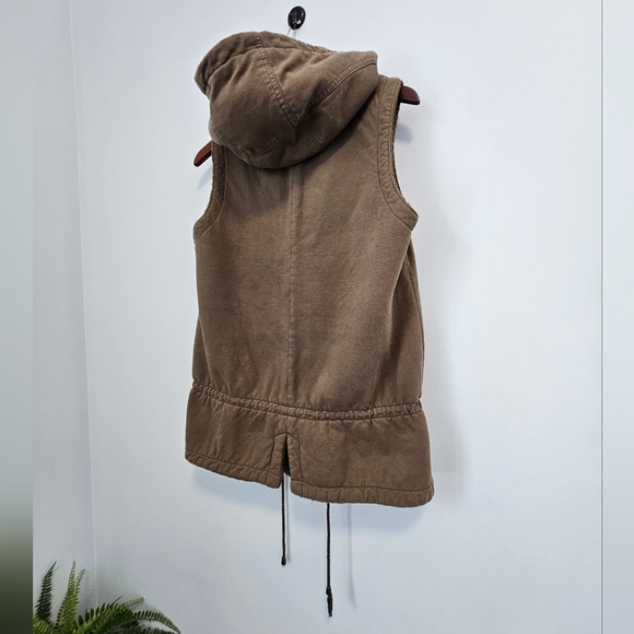 INC Oversized Sherpa Hooded Vest - Size US S - Picture 7 of 8
